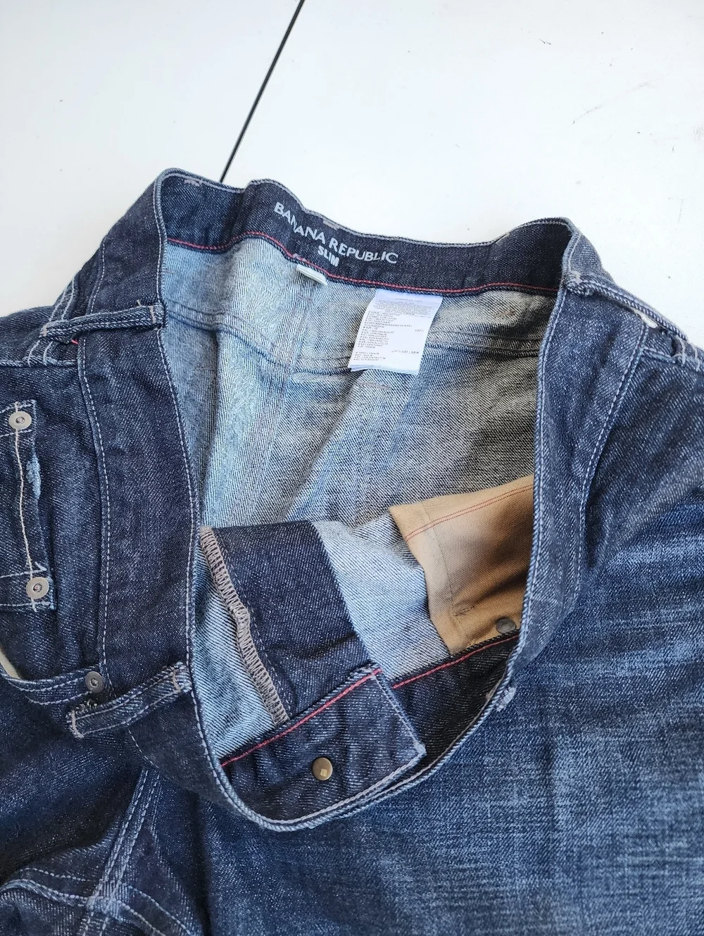 Banana Republic Slim Jeans Mens Medium Blue 100% Cotton 38 x 32
